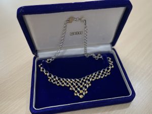 貴金属 金 K18 プラチナ コンビ ネックレス ジュエリー アクセサリー